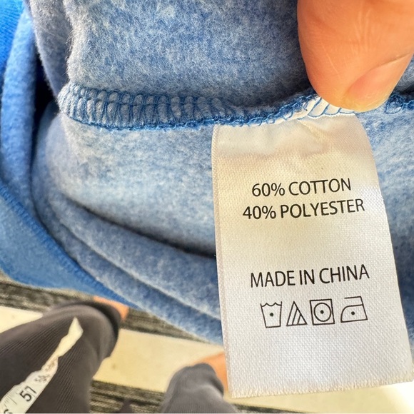 The Lyne Womens Blue‎ Crew Neck Long Sleeve Sweater "Jayhawk Vibe" Size S - Picture 8 of 13